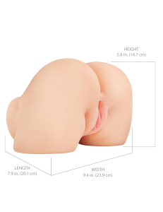 Мастурбатор с вибрацией PDX Plus Shake That Ass Vibrating Light Pipedream RD63221PD