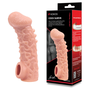 Насадка Cock Sleeve телесная TPE KOKOS CS-007-L
