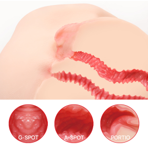 Мастурбатор Vanilla полуторс с вибрацией телесный TPE KOKOS M01-003-13DV