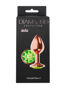 Анальная Пробка Diamond Emerald Shine S Розовое Золото 4027-01lola