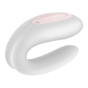 Вибромассажер для Пары Satisfyer Double Joy White 001708SA