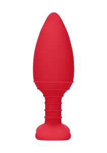 Анальный стимулятор Heating Anal Butt Plug Glow Red SH-ELE015RED