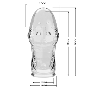 Насадка на пенис прозрачная Pretty Love BI-026289M