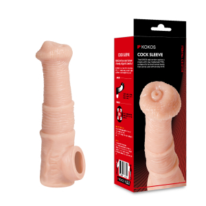 Насадка Cock Sleeve с крупной головкой телесная TPE KOKOS CS-011-M