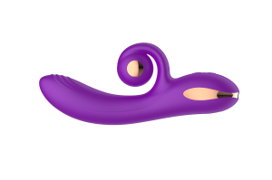 Силиконовый вибратор-кролик с функцией вращения SW3052-purple