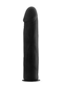 Страпон Deluxe Silicone Strap On 8 Inch Black OUCH! SH-OU208BLK