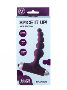 Анальная пробка с вибрацией Spice it up New Edition Splendor Wine red 8017-03lola