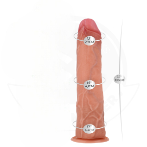 Реалистичный вибратор с функцией фрикций D-243370