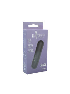 Перезаряжаемая вибропуля Indeep Clio Black 7705-03indeep