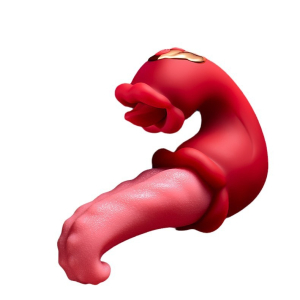 Вибратор-язык с вакуумной стимуляцией клитора SW110254