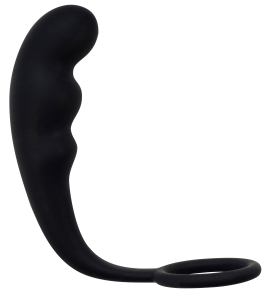 Анальный стимулятор с эрекционным кольцом Mountain Range Anal Plug Black 4218-01Lola