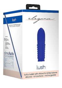 Вибропулька Turbo Rechargeable Bullet Lush Blue SH-ELE011BLU