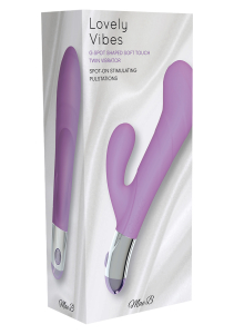 Вибратор LOVELY VIBES G-SPOT TWIN PURPLE 10624LV