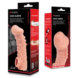 Насадка Cock Sleeve телесная TPE KOKOS CS-007-L