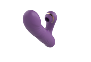 Силиконовый вибратор с возвратно-поступательной стимуляцией SW24126-purple