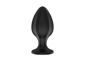 Силиконовая анальная пробка черная M (7.2*3.5cm) 3306-02