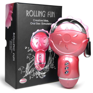 Клиторальный стимулятор с анальным отростком Rolling Fun BI-014100