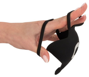 Эрекционное кольцо с шариковым массажёром с пультом 555193ON