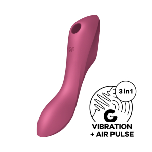 Вакуумный массажер Satisfyer Curvy Trinity 3 Red 036526SA