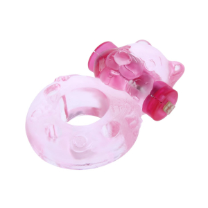 Эрекционное виброкольцо Pink bear BI-010083