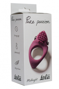 Эрекционное виброкольцо Pure Passion Midnight Wine red 1300-02lola