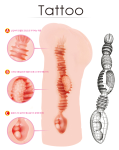 Мастурбатор Tattoo Eighteen Series телесный KOKOS M03-001-06
