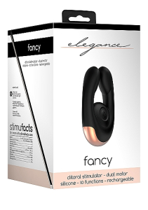 Клиторальный стимулятор Dual Motor Clitoral Stimulator Fancy Black SH-ELE006BLK