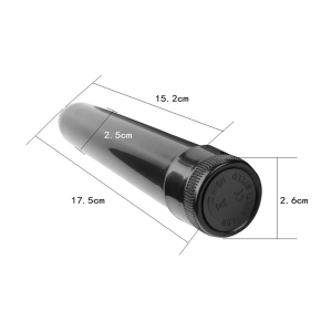 Классический силиконовый вибратор 2,8 х 18 см, черный 47540-MM