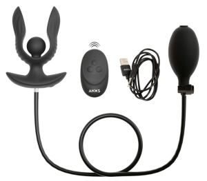 Надувная расширяющая анальная пробка с вибрацией и с пультом 5405130ON