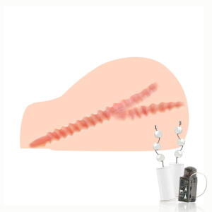 Мастурбатор Juliana Real Hip телесный TPR с вибрацией KOKOS M01-002-02V