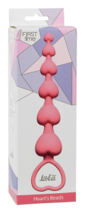 Анальная цепочка Heart's Beads Pink 4101-01Lola