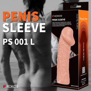 Насадка реалистичная Penis Sleeve телесная TPR KOKOS PS-001-L