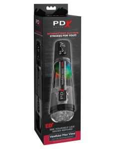 Мастурбатор с вибрацией PDX Elite ViewTube MAX View - Black Pipedream RD55323PD
