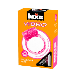 Виброкольцо Luxe VIBRO Техасский бутон