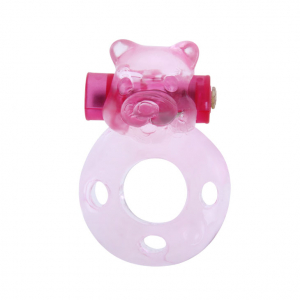 Эрекционное виброкольцо Pink bear BI-010083