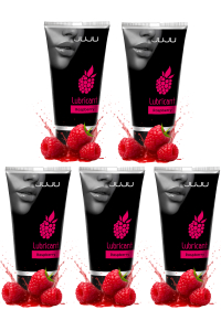 Сет съедобных лубрикантов JUJU Малина, 5х50ml 738JU