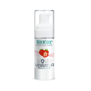 Жидкий вибратор со вкусом клубники AMOREANE STRAWBERRY 30 ml 60100AMN