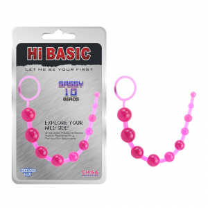Анальная цепочка SASSY Anal Beads-Pink CN-331223110