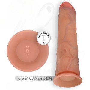 Реалистичный вибратор с функцией фрикций D-243370