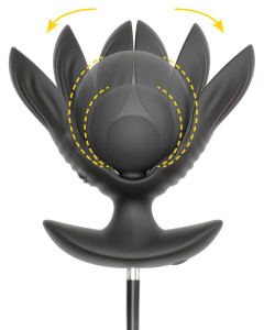 Надувная расширяющая анальная пробка с вибрацией и с пультом 5405130ON