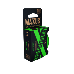 Презервативы MAXUS Mixed гладкие и текстурированные №3 5993mx