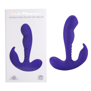 Стимулятор Простаты Anal Vibrating Prostate Stimulator with Rolling Ball Purple 182017PurpleHW