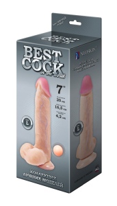 Фаллоимитатор неоскин на присоске BEST COCK 7