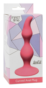 Анальная пробка Curved Anal Plug Pink 4105-01Lola