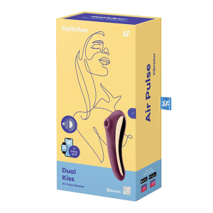 Вакуумный массажер Satisfyer Dual Kiss violet 003016SA