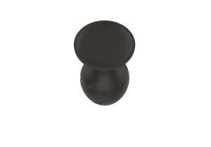 Силиконовая анальная пробка черная S (5.8*2.8cm) 3305-01