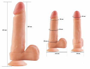 Фаллоимитатор неоскин на присоске F&F BEST COCK 8