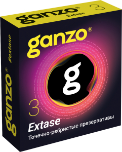 Презервативы GANZO Extase точечно-ребристые №3 1032GZ
