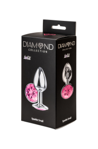 Анальная пробка Diamond Pink Sparkle Small 4009-03Lola