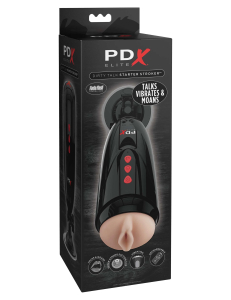 Мастурбатор с вибрацией PDX ELITE Dirty Talk Starter Stroker Pipedream RD524PD